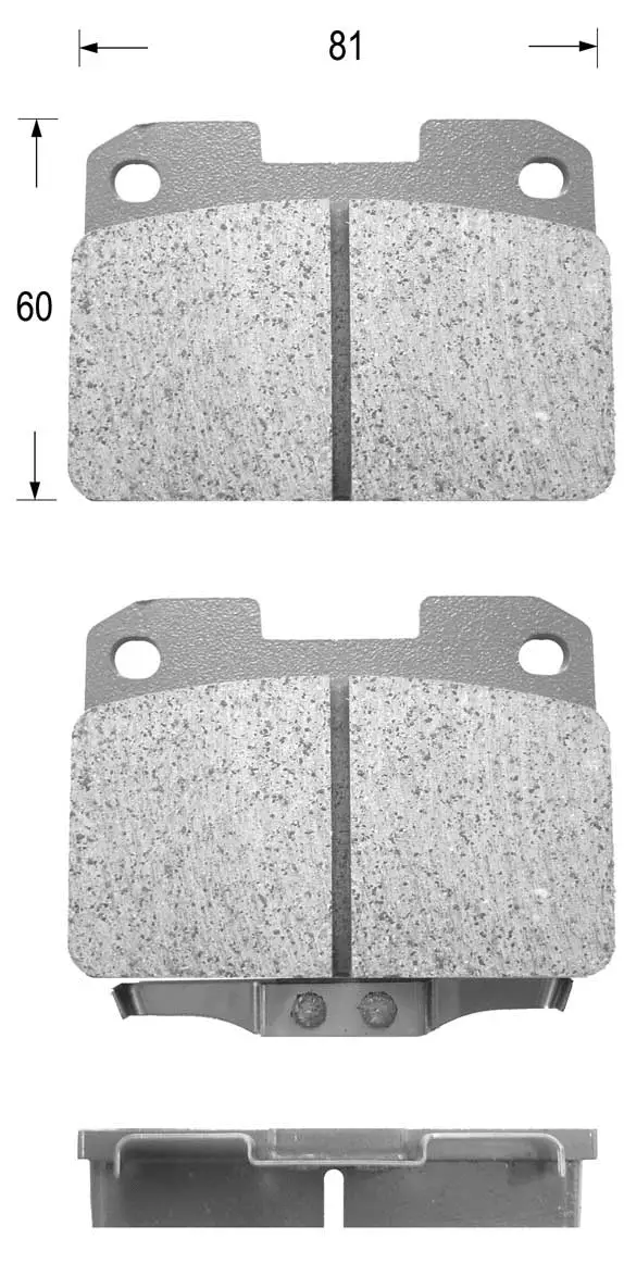 Brake Pad Set, disc brake (FK6073)