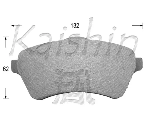 Brake Pad Set, disc brake (FK10050)
