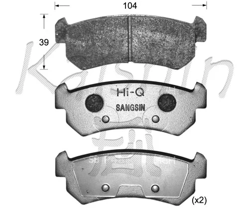 Brake Pad Set, disc brake (FK9059)