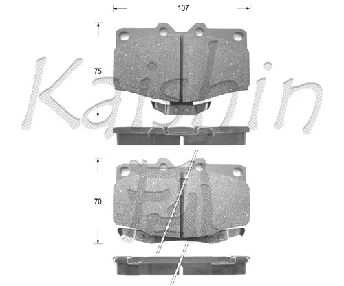 Brake Pad Set, disc brake (FK2096)