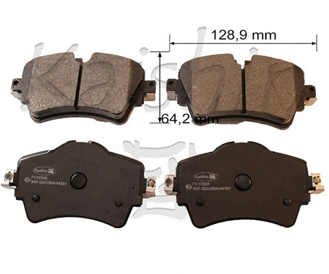 Brake Pad Set, disc brake (FK10308)