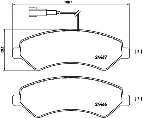 Brake Pad Set, disc brake (FK20237)