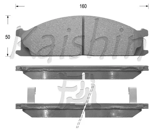 Brake Pad Set, disc brake (FK1063)