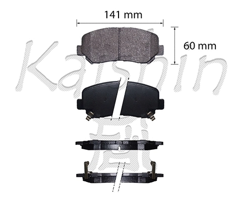 Brake Pad Set, disc brake (FK3155)