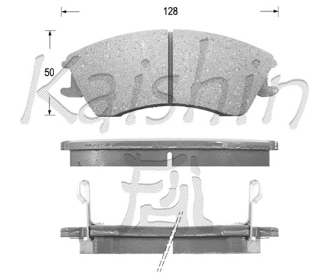 Brake Pad Set, disc brake (FK7033)