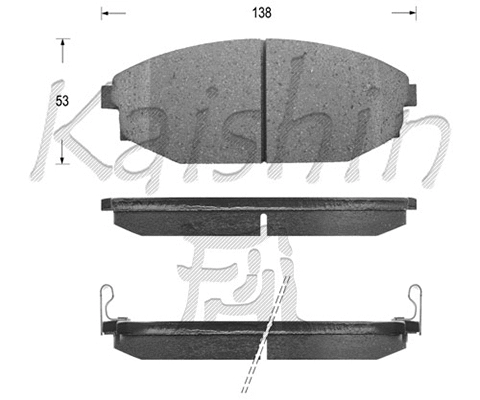 Brake Pad Set, disc brake (FK11182)