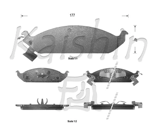 Brake Pad Set, disc brake (FK10002)