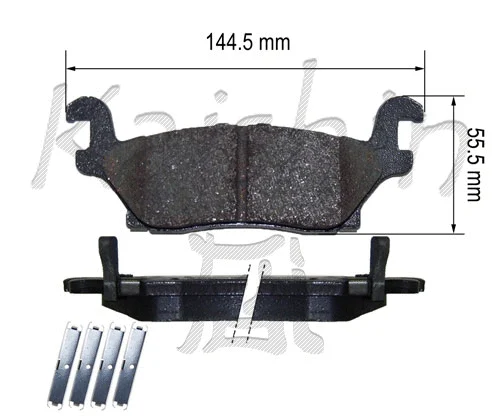 Brake Pad Set, disc brake (FK10153)