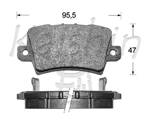 Brake Pad Set, disc brake (FK5150)