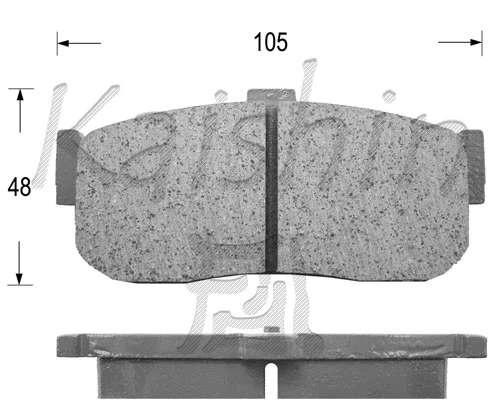 Brake Pad Set, disc brake (FK1185)