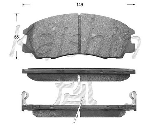 Brake Pad Set, disc brake (FK11136)