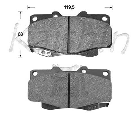 Brake Pad Set, disc brake (FK2215)