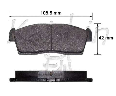 Brake Pad Set, disc brake (FK9027)