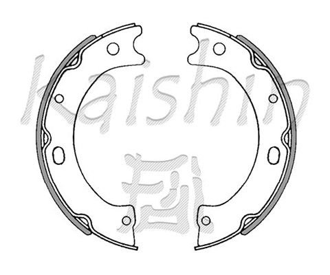 Brake Shoe Set, parking brake (K8802)