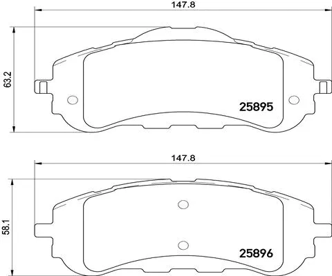 Brake Pad Set, disc brake (FK20256)