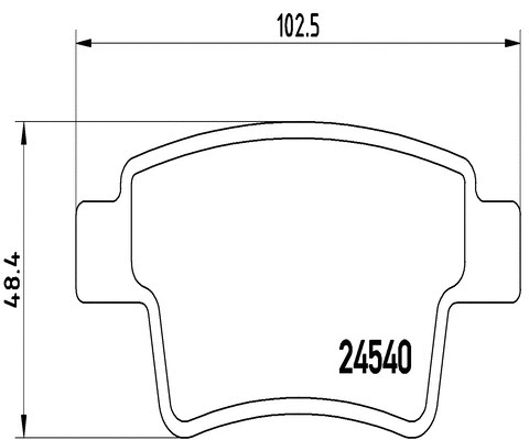 Brake Pad Set, disc brake (FK20208)