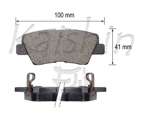 Brake Pad Set, disc brake (FK11210)