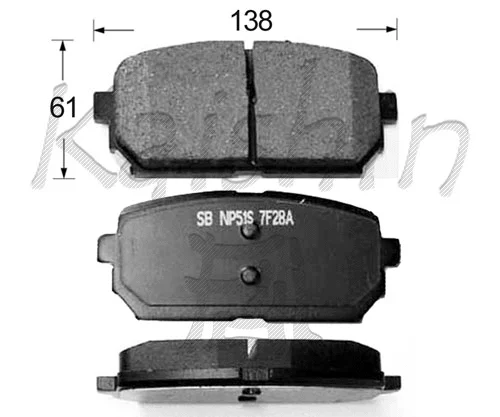Brake Pad Set, disc brake (FK11230)