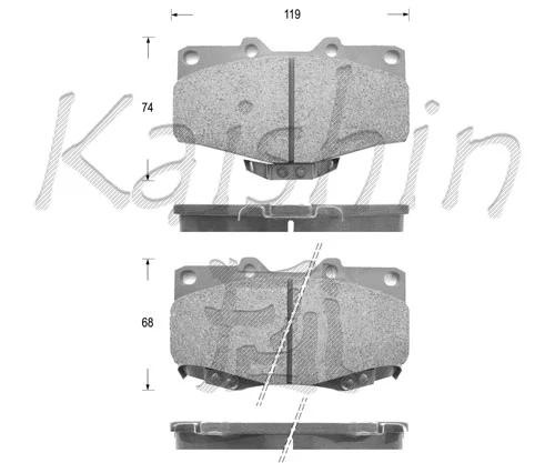 Brake Pad Set, disc brake (FK2082)