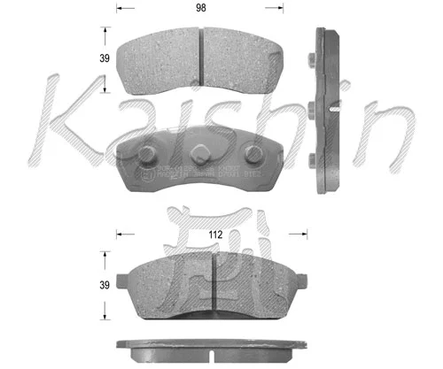 Brake Pad Set, disc brake (FK7031)