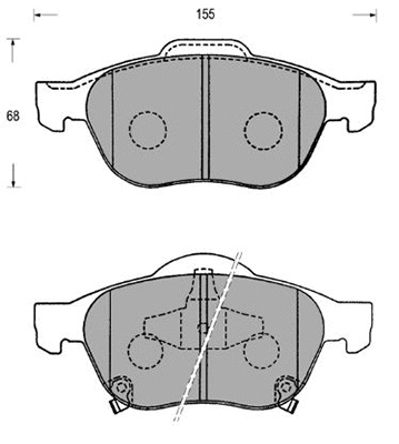 Brake Pad Set, disc brake (FK2236)