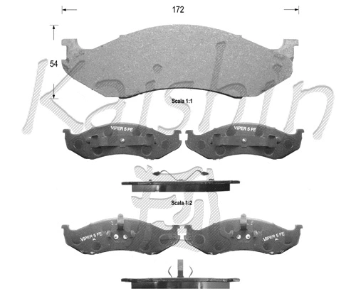 Brake Pad Set, disc brake (FK9991)