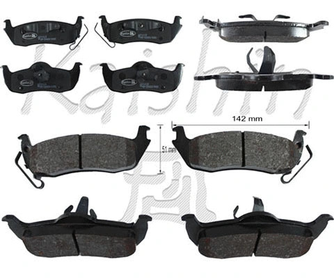 Brake Pad Set, disc brake (FK10128)