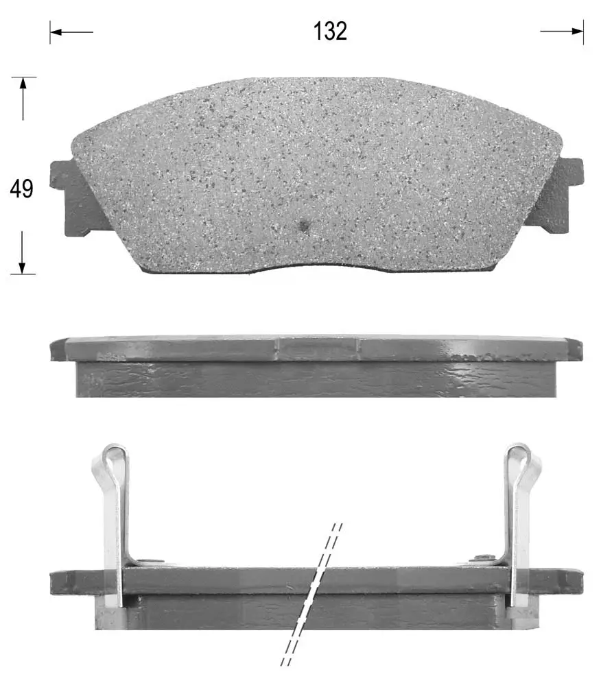 Brake Pad Set, disc brake (FK5039)