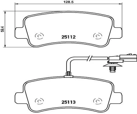 Brake Pad Set, disc brake (FK20046)