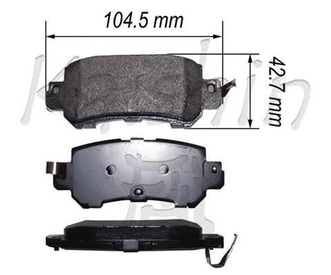 Brake Pad Set, disc brake (FK3156)