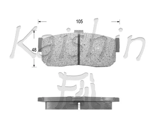 Brake Pad Set, disc brake (FK1148)