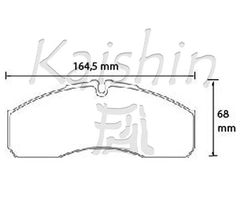 Brake Pad Set, disc brake (FK1321)