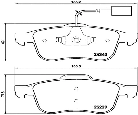 Brake Pad Set, disc brake (FK20201)