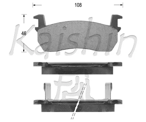 Brake Pad Set, disc brake (FK1055)