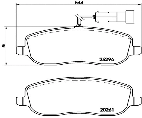 Brake Pad Set, disc brake (FK20120)