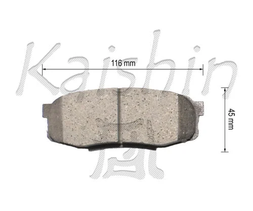 Brake Pad Set, disc brake (FK2281)