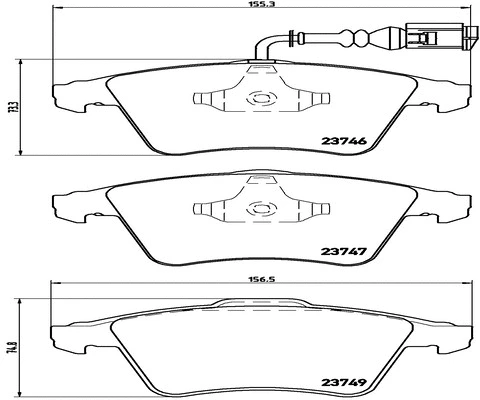 Brake Pad Set, disc brake (FK20115)