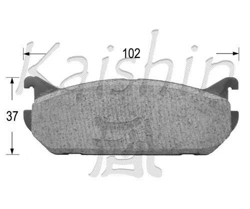 Brake Pad Set, disc brake (FK9014)