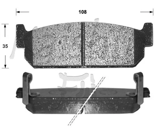 Brake Pad Set, disc brake (FK1167)