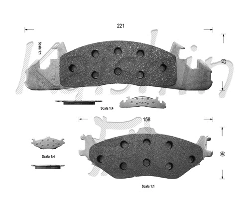 Brake Pad Set, disc brake (FK9988)