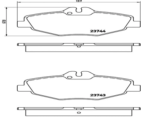Brake Pad Set, disc brake (FK20096)