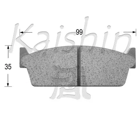 Brake Pad Set, disc brake (FK1160)