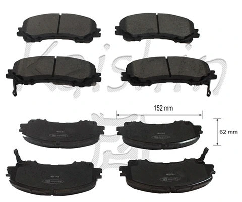 Brake Pad Set, disc brake (FK1336)