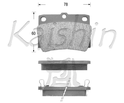 Brake Pad Set, disc brake (FK6086)