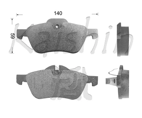 Brake Pad Set, disc brake (FK10149)