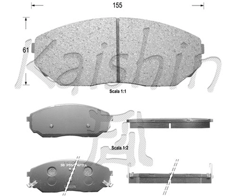 Brake Pad Set, disc brake (FK11130)