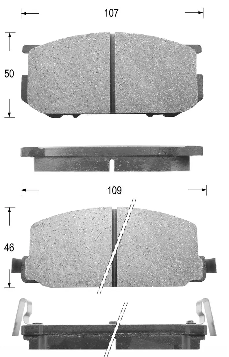 Brake Pad Set, disc brake (FK7005)