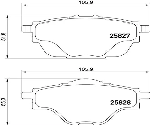 Brake Pad Set, disc brake (FK20282)