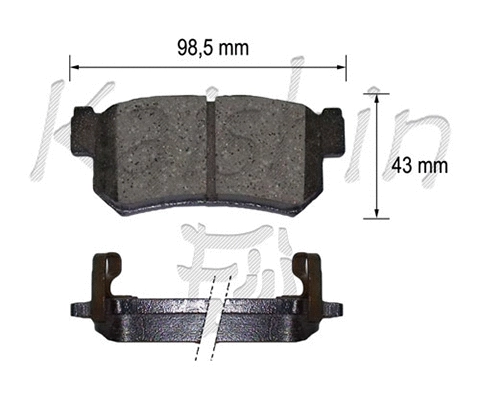 Brake Pad Set, disc brake (FK11217)
