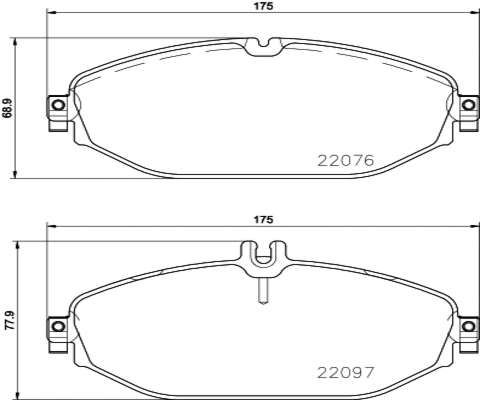 Brake Pad Set, disc brake (FK20162)